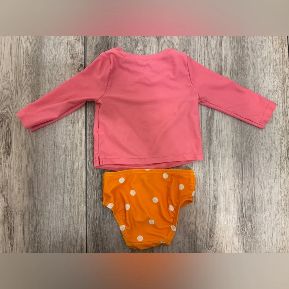 Disney Minnie Mouse Pink and Orange Kids Swim Set